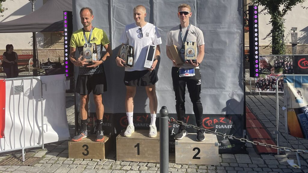 Lukas auf dem Podium
